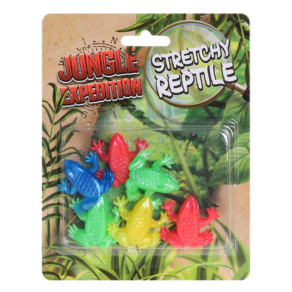 Dschungel-Expedition Stretch-Reptilien 10 cm 6 Stück auf Karte