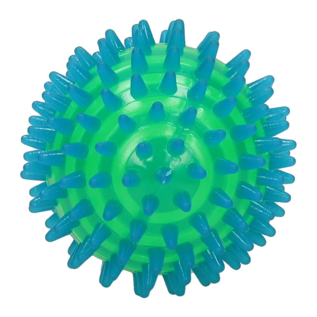 Hüpfball mit Stacheln und Licht, 9 cm