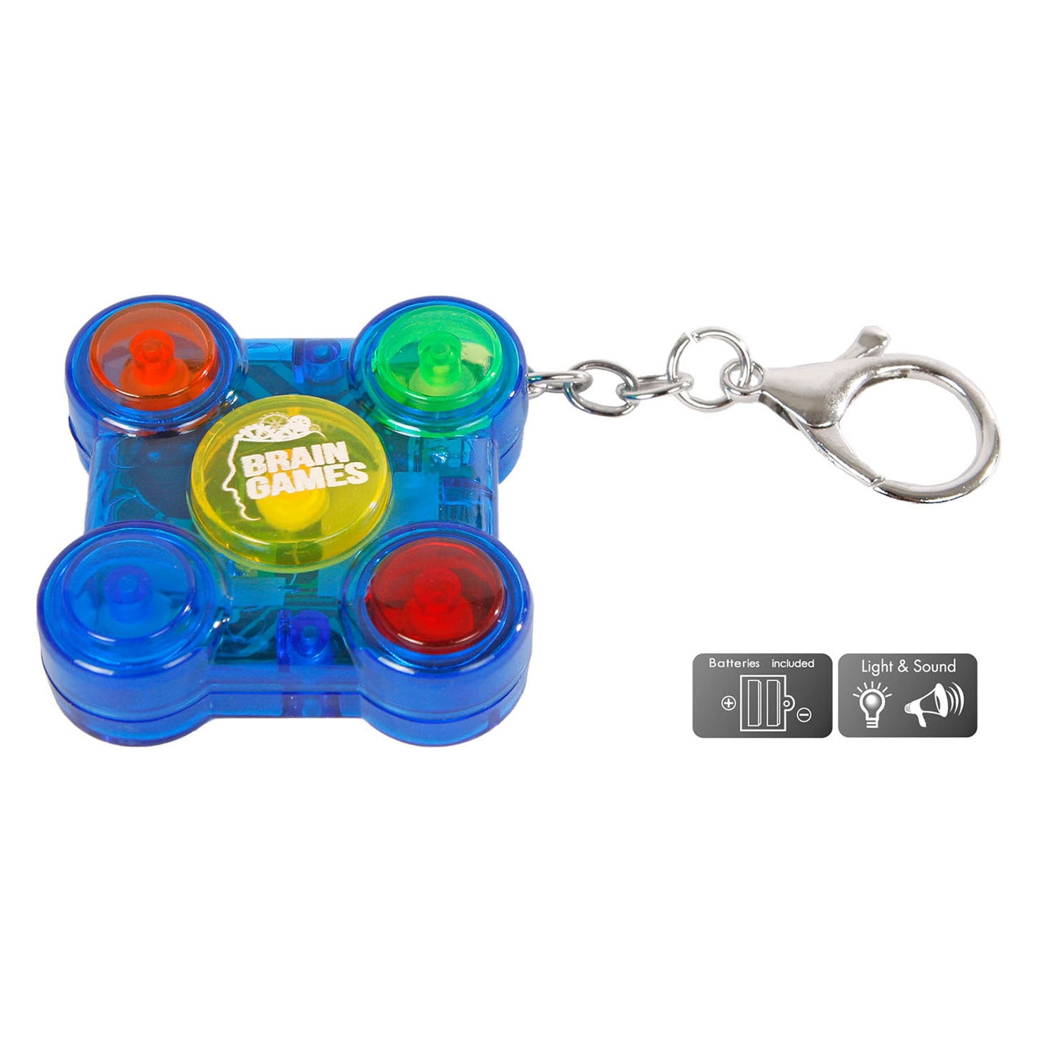 Brain games geheugenspel sleutelhanger licht+geluid