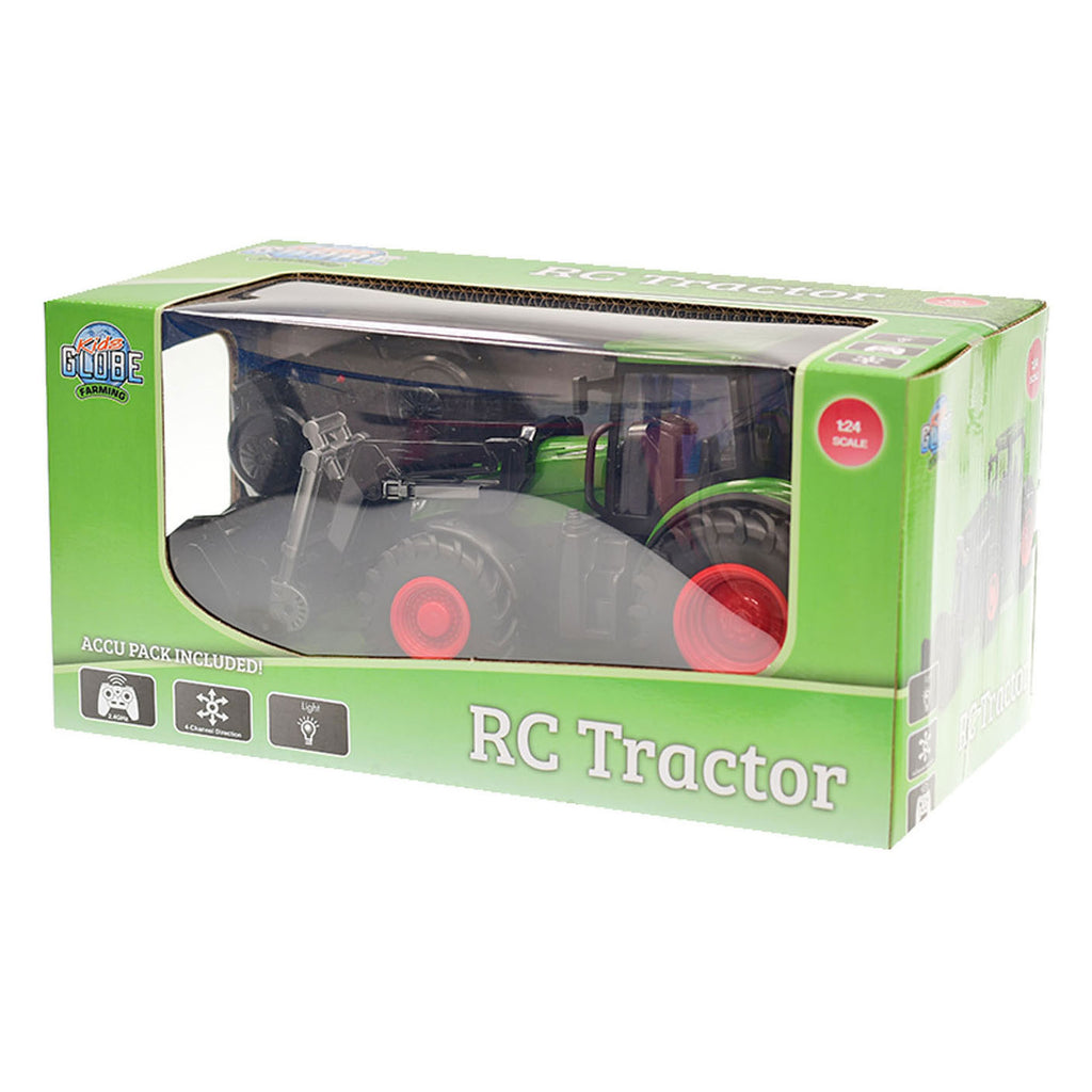 Kids Globe RC Traktor mit Frontlader – Grün
