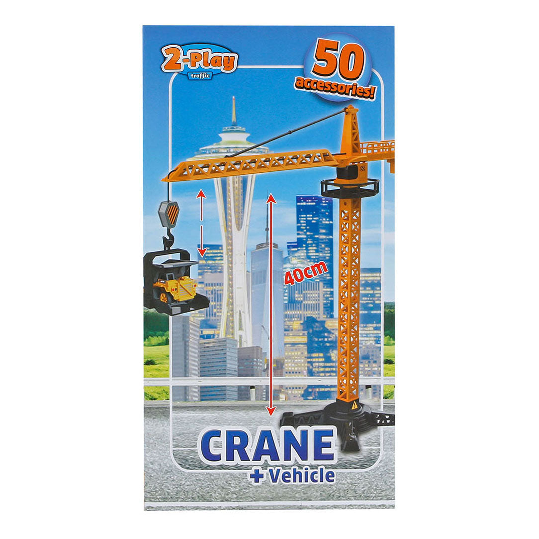 2-play hijskraan 40cm met voertuig