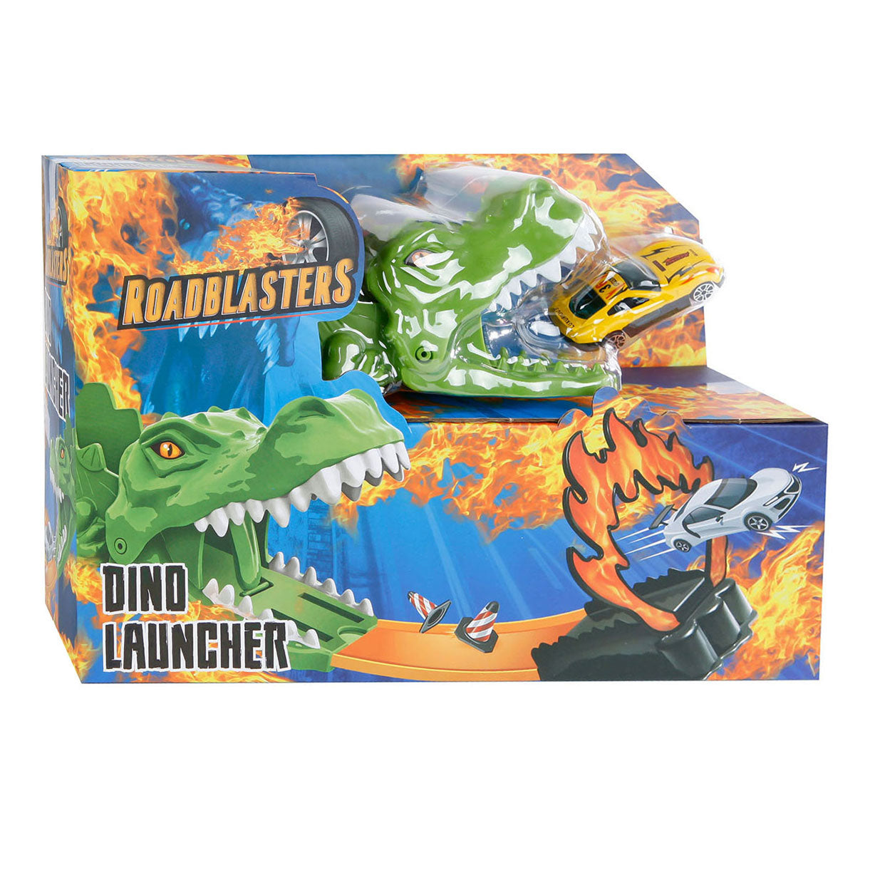 Roadblasters Shootout Rennstrecke mit 3 Die-Cast-Autos Spielset