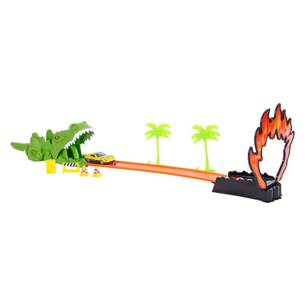 Roadblasters Shootout Rennstrecke mit 3 Die-Cast-Autos Spielset