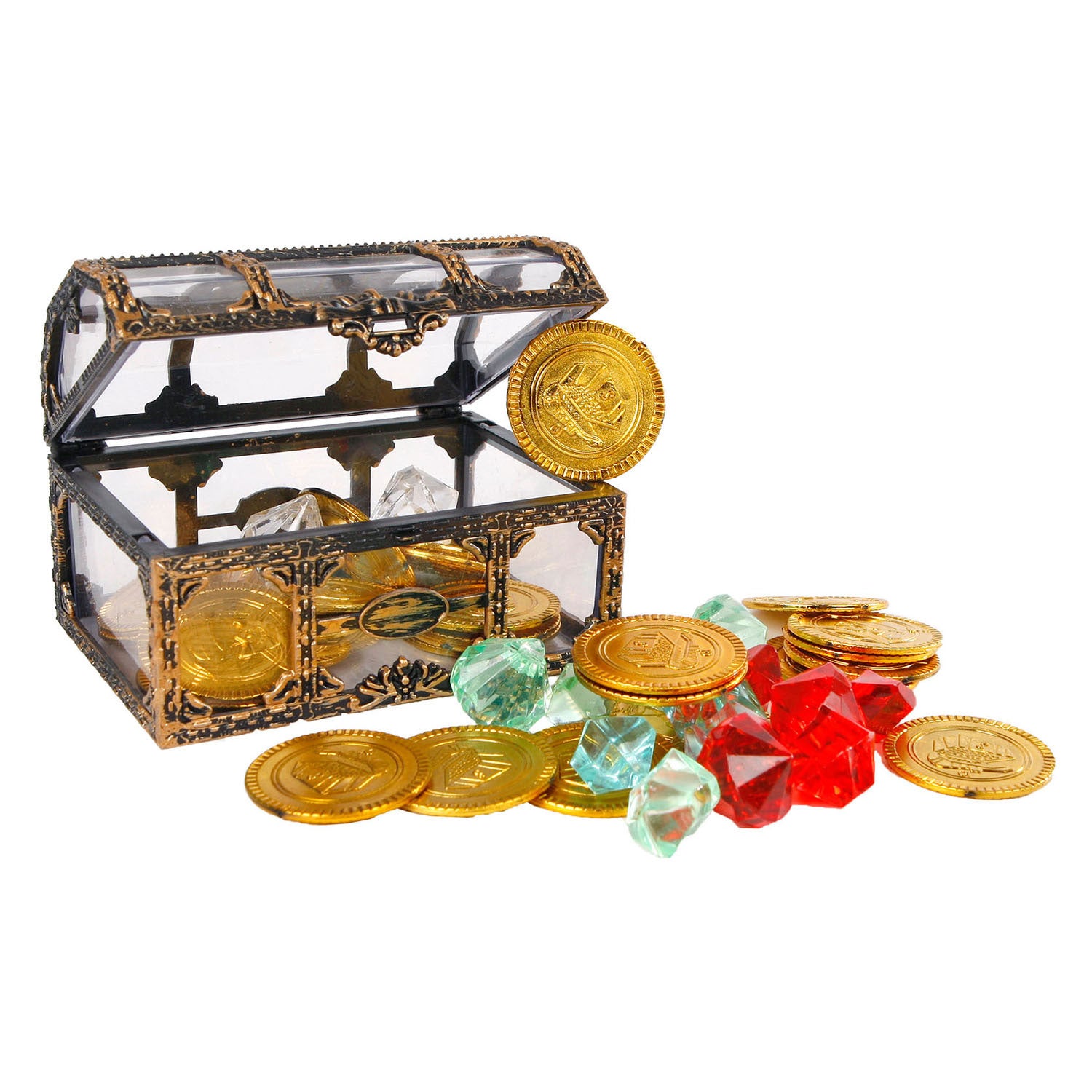Destination deep schatkist met munten en diamanten, 61dlg.