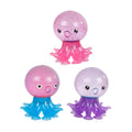 Glitzernder Quetschball „Destination Deep Octopus“ mit Saugnäpfen
