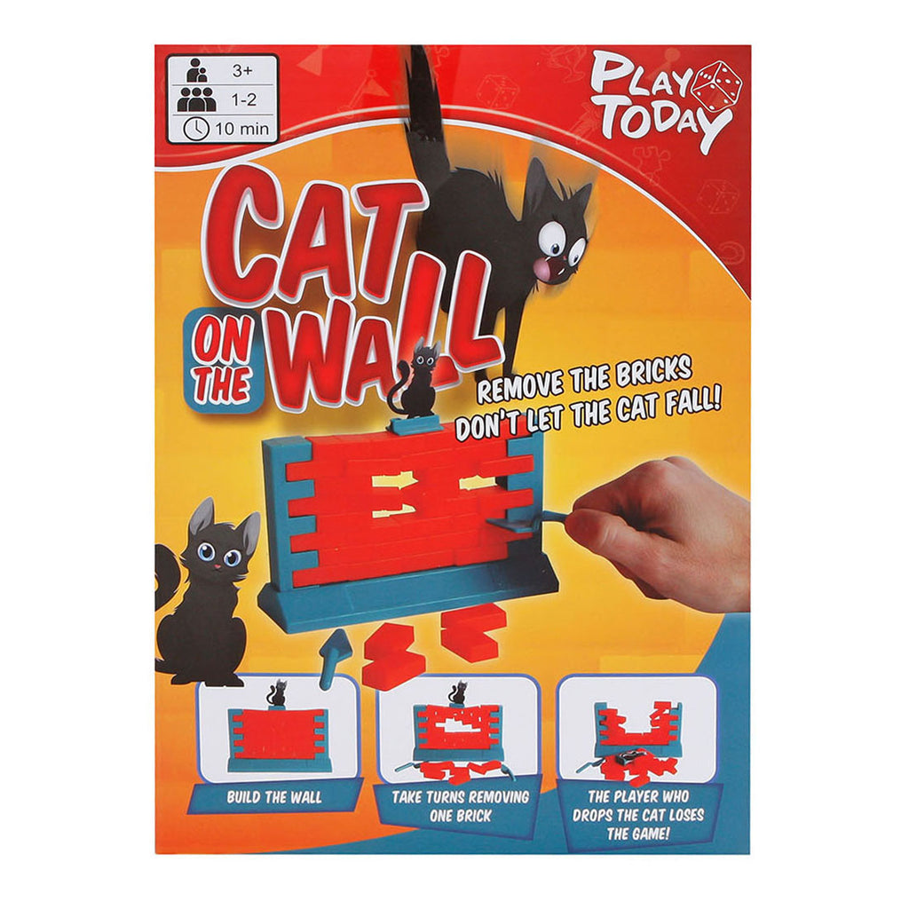 Spiele heute das Balance-Spiel „Katze auf der Wand“.