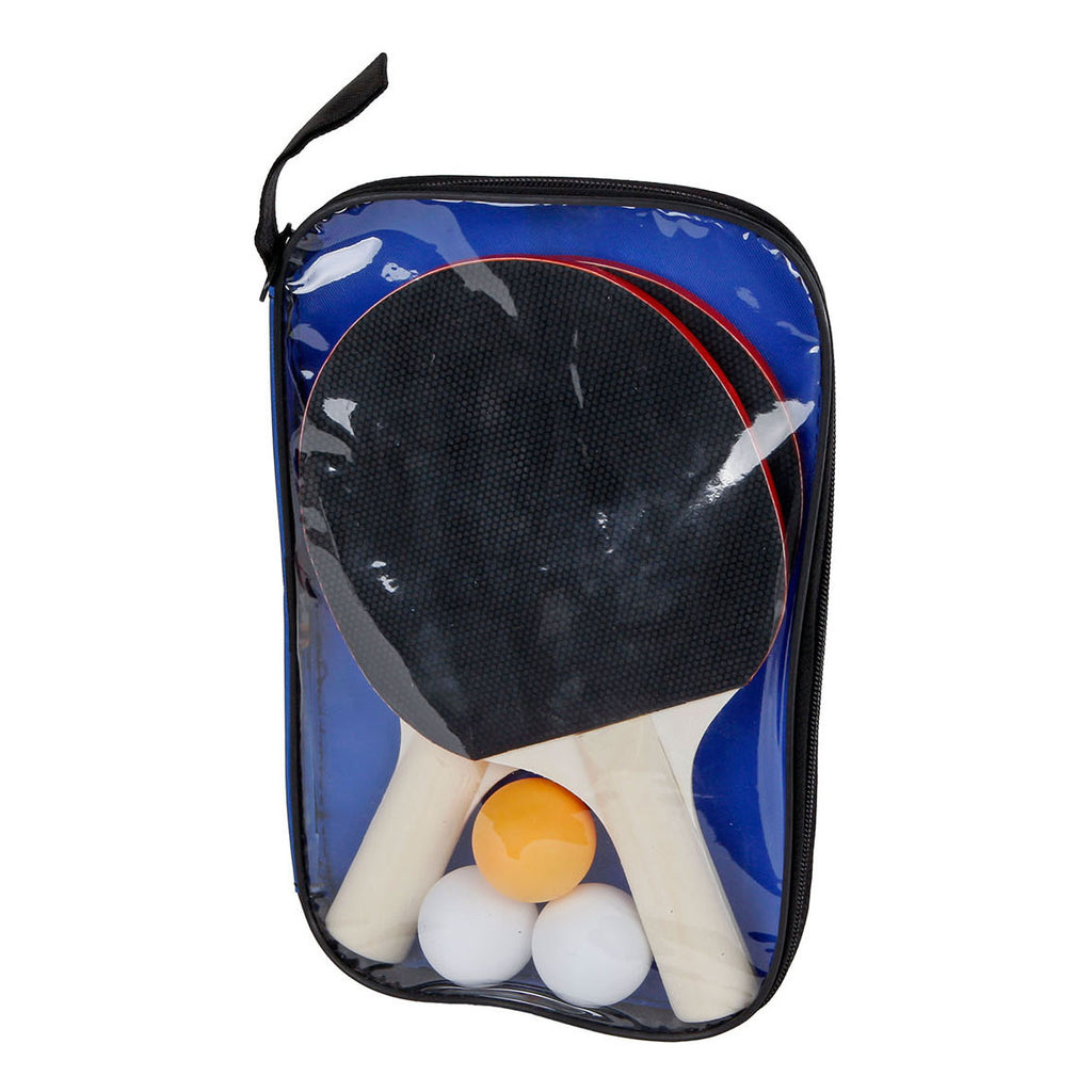 Tischtennis-Set, bestehend aus 2 Schlägern und 3 Bällen in einer Tasche, 6-teilig.
