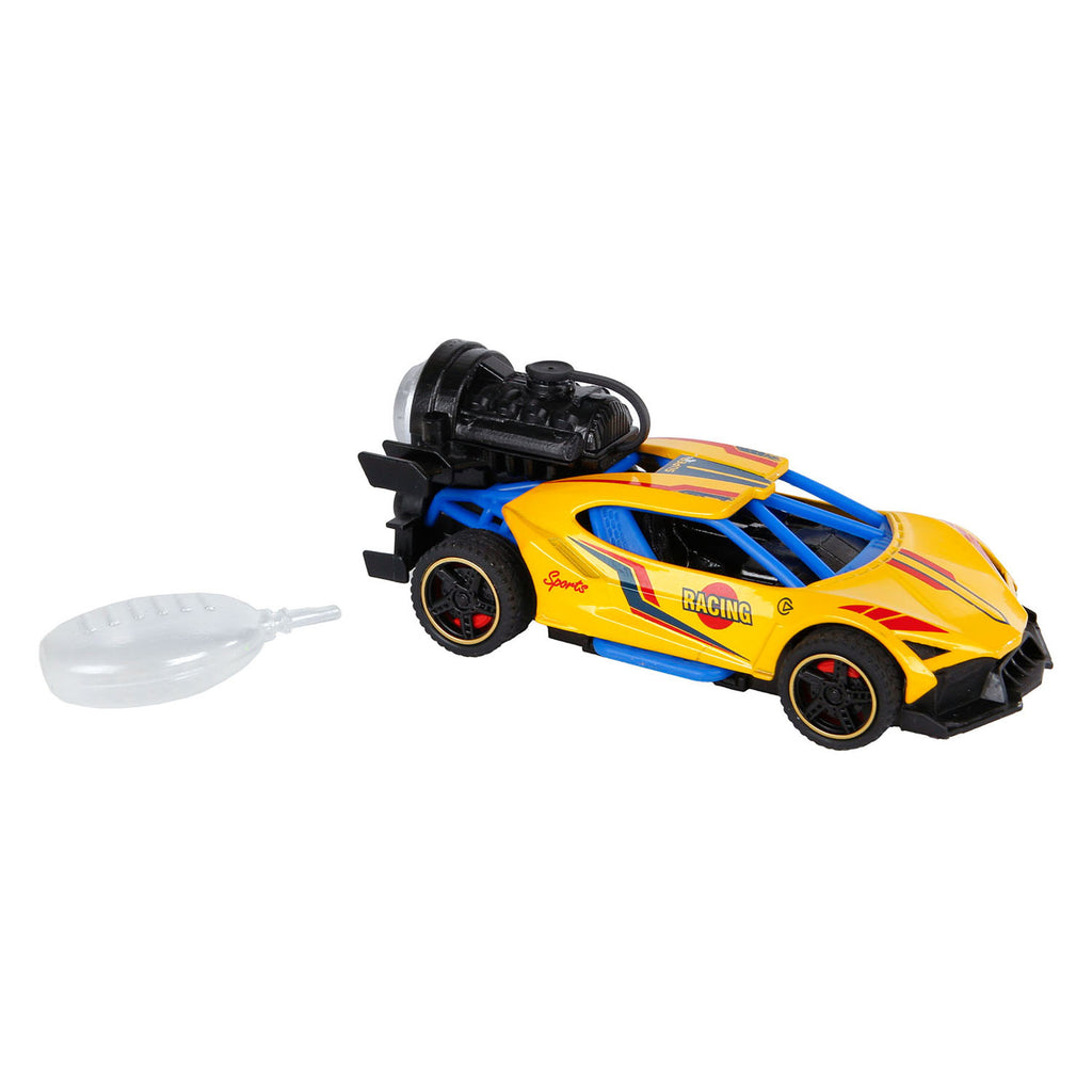 Roadblasters pull-back raceauto met rook, licht en geluid