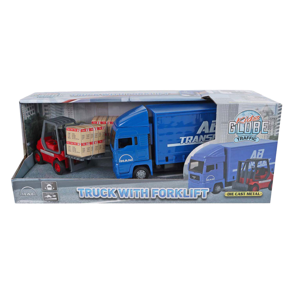 Man vrachtwagen 17cm + vorkheftruck 10cm