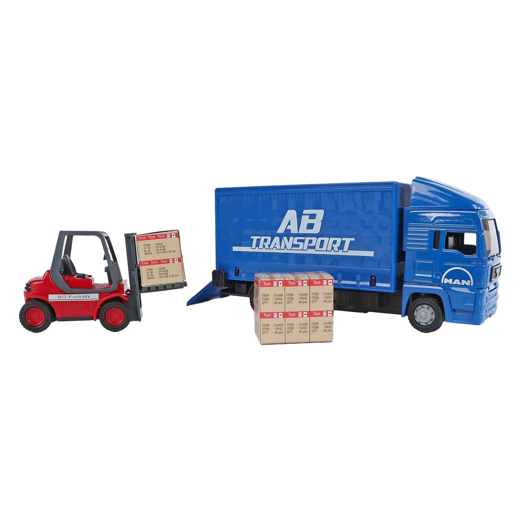 Man vrachtwagen 17cm + vorkheftruck 10cm