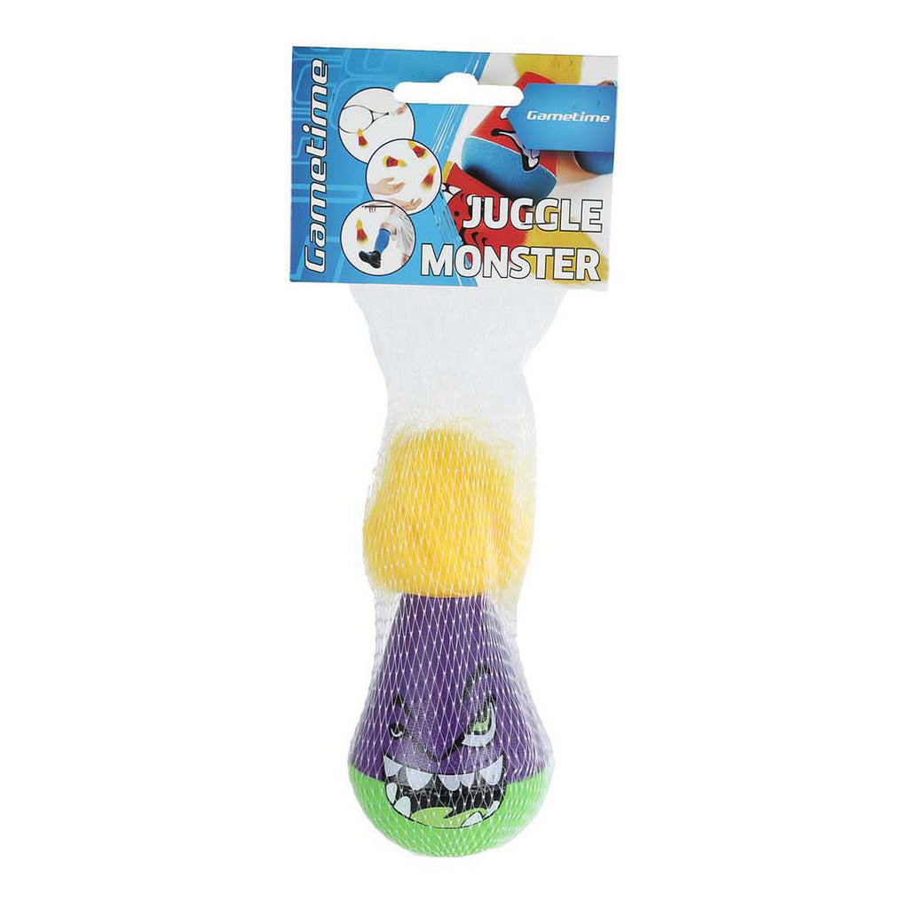 Gametime jongleerbal monster 12 cm assorti | 24 stuks