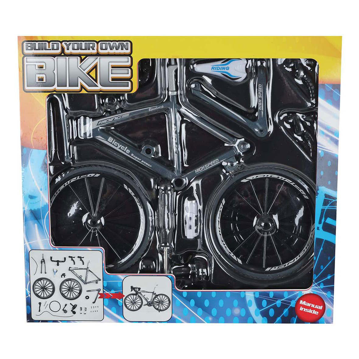 Racefiets die-cast bouwpakket, 19,5cm
