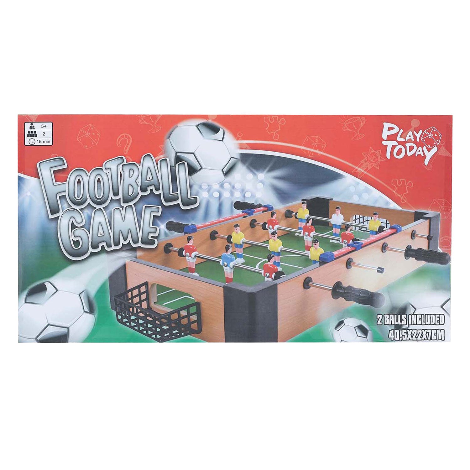Heute spielen: Tischkicker mit 2 Bällen