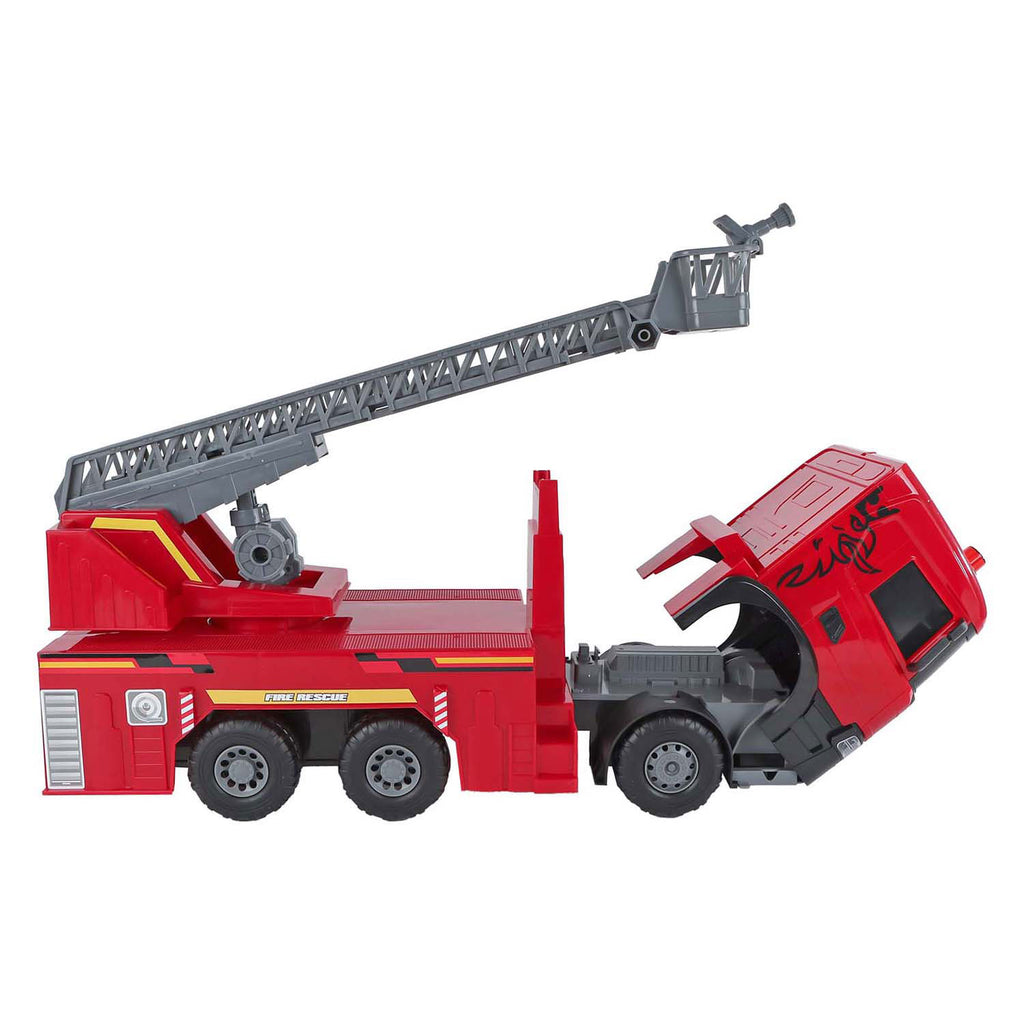 2-teiliges Scania-Feuerwehrauto mit Reibungsantrieb, Licht und Sound