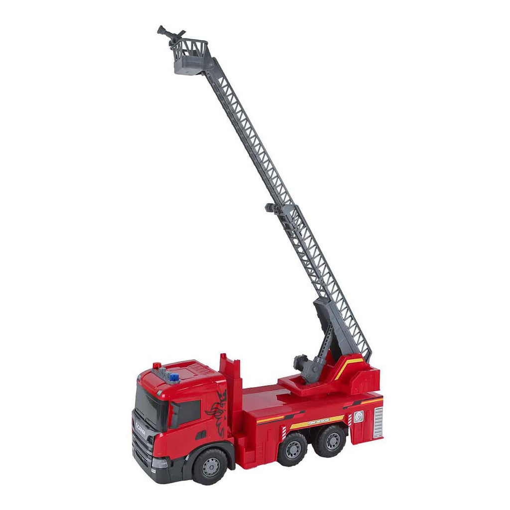 2-teiliges Scania-Feuerwehrauto mit Reibungsantrieb, Licht und Sound