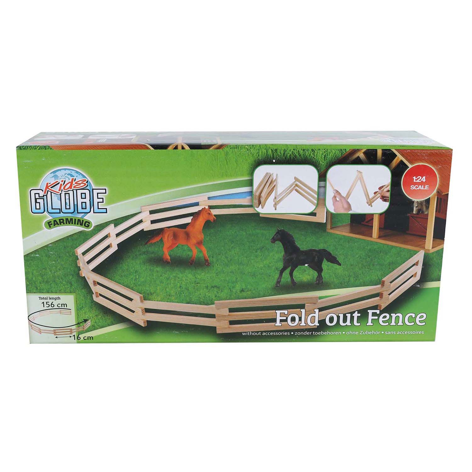 Kids globe houten hekjes 1:24 156cm