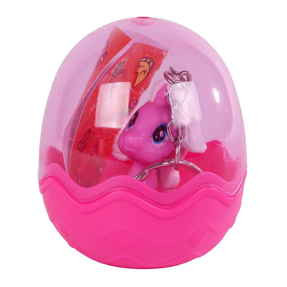 Einhorn-Ei-Schlüsselanhänger mit Aufklebern, 12er-Set