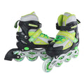 Street rider inline skeelers groen zwart verstelbaar, maat 33-36