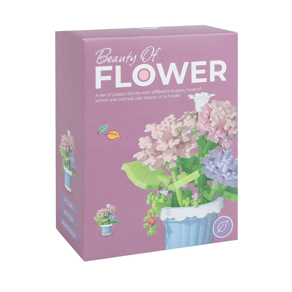 Blumen-Bauset mit Pflanze im Topf - 365 Teile.