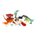 DinoWorld Dinosaurier-Spielset, 19-teilig.