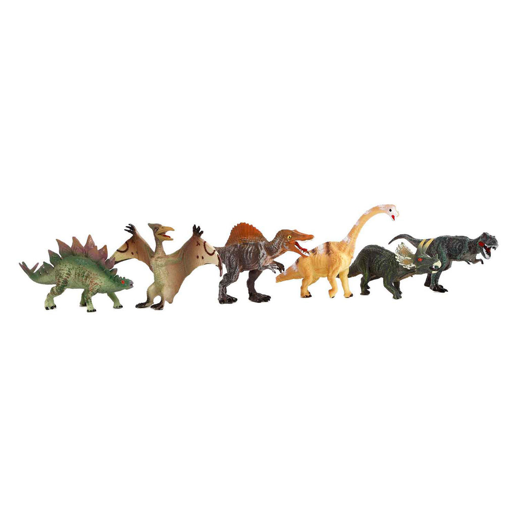 Dinoworld fossiel hakken puzzel met extra dinosaurus figuur
