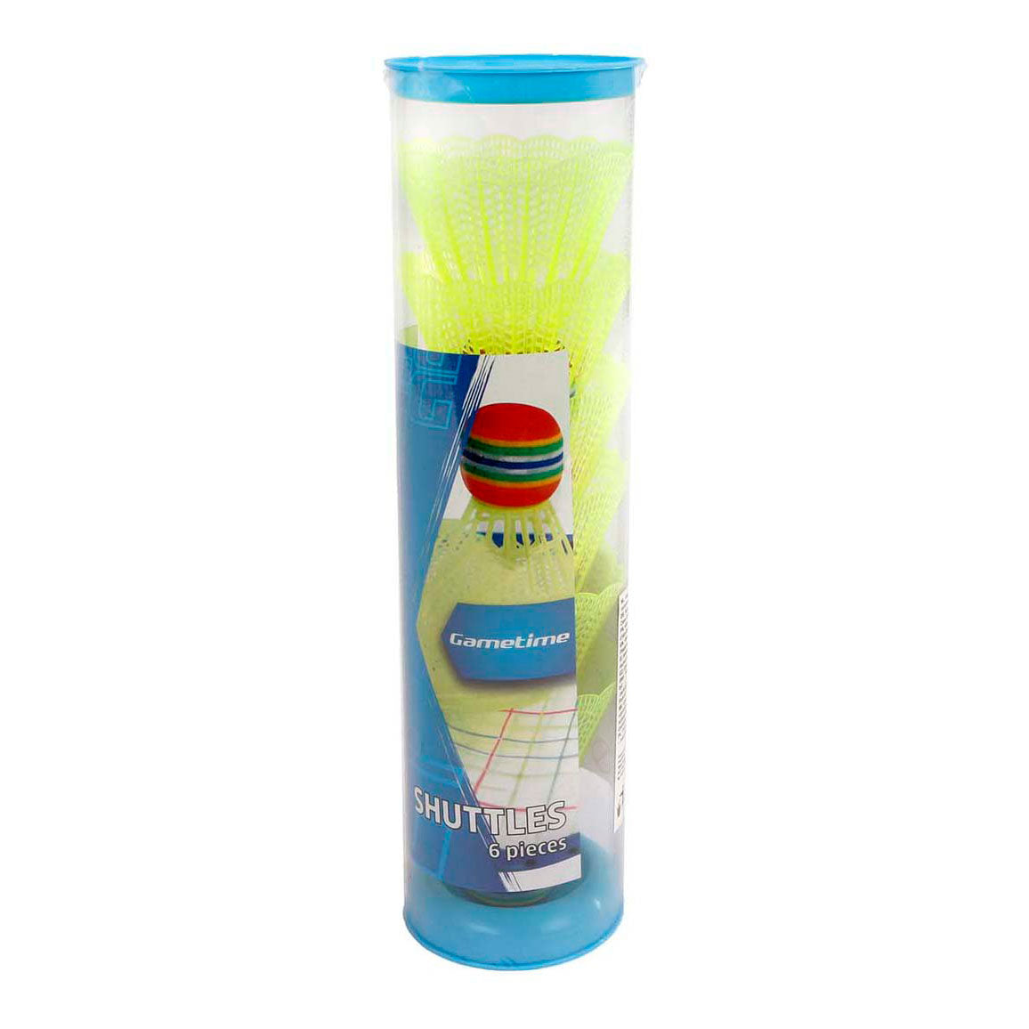 Gametime Nylon-Shuttle Gelb mit Schaumstoffkopf 6 Stück.
