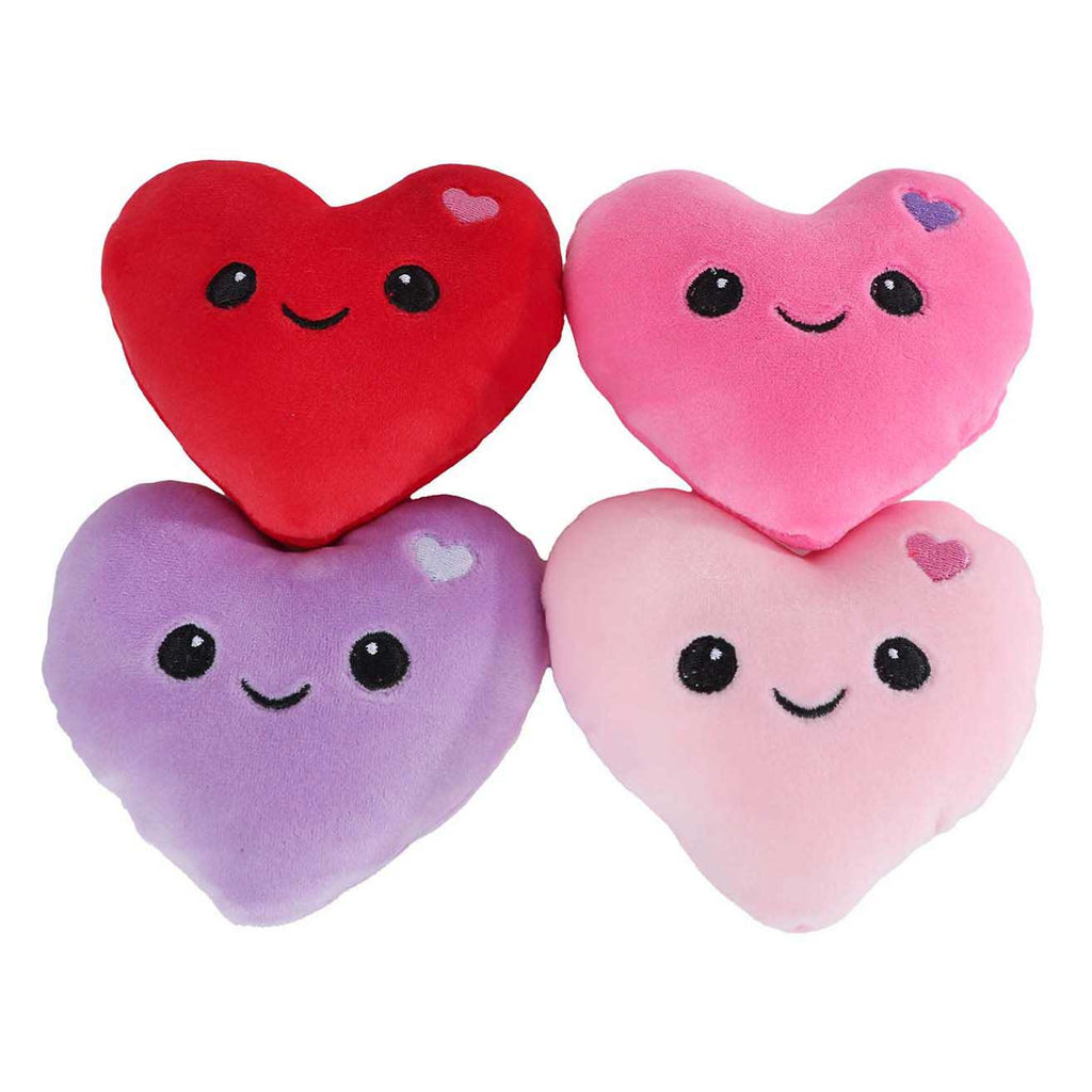 Flauschiges Menü-Plüsch-Eiscreme-Set mit 4 Herzen – 36 cm