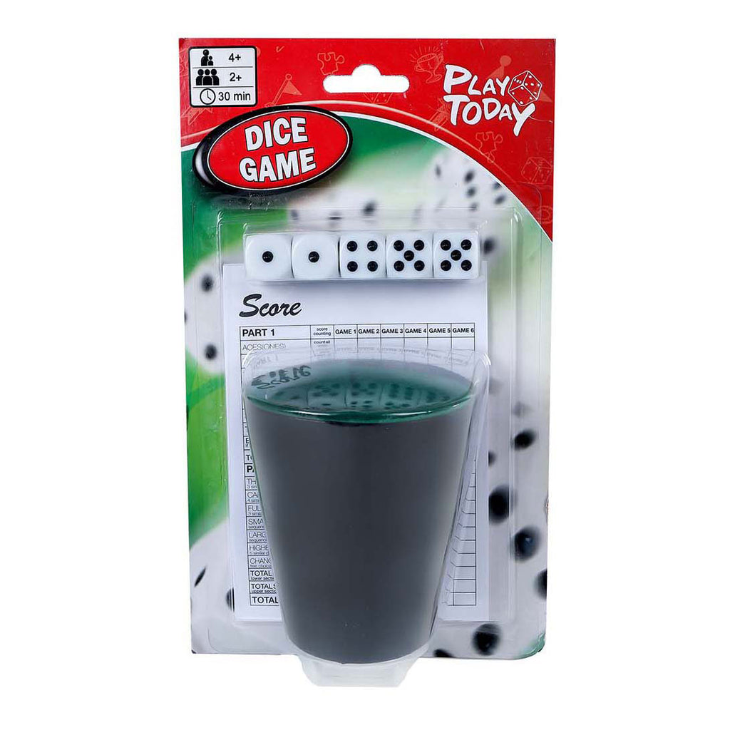 PlayToDay Spiele heute ein Würfelspiel mit Becher und 5 Würfeln
