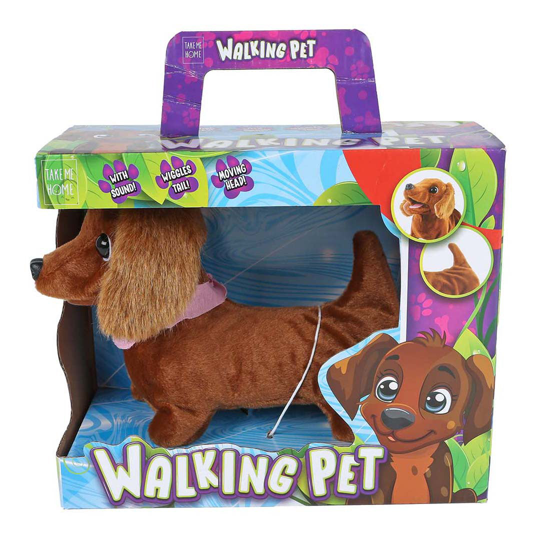Interaktiver Laufhund „Nimm mich mit nach Hause“ – Dackel – 19 cm