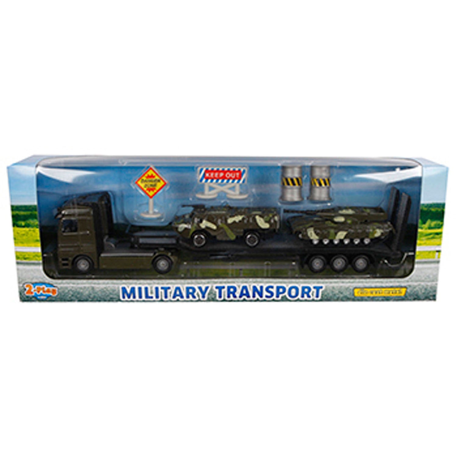 2-play military transporter + tanks 24cm