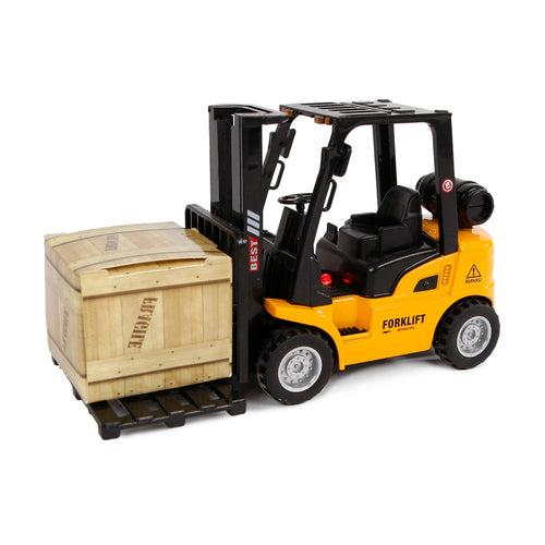 2-play vorkheftruck pull-back - met licht en geluid - 14 cm - vanaf 4 jaar