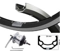 Kgs Hinterrad 28 Zoll (622) zac19 schwarz nexus 7 Bremsnabe