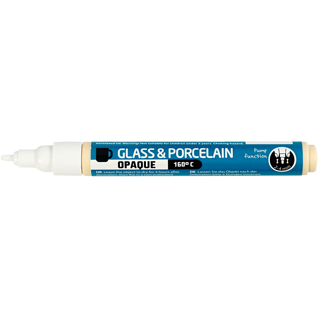 Creativ Company Glas und Porzellan beginnen zu decken - Weiß