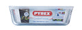Pyrex schaal met deksel 25x20cm glas
