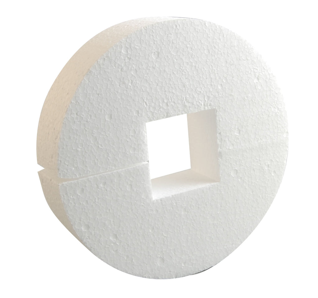Powertex • piepschuim cirkel 17.5x4cm