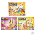 Toi-toys bouwset magneetpanelen met dieren 19-delig 3 assorti