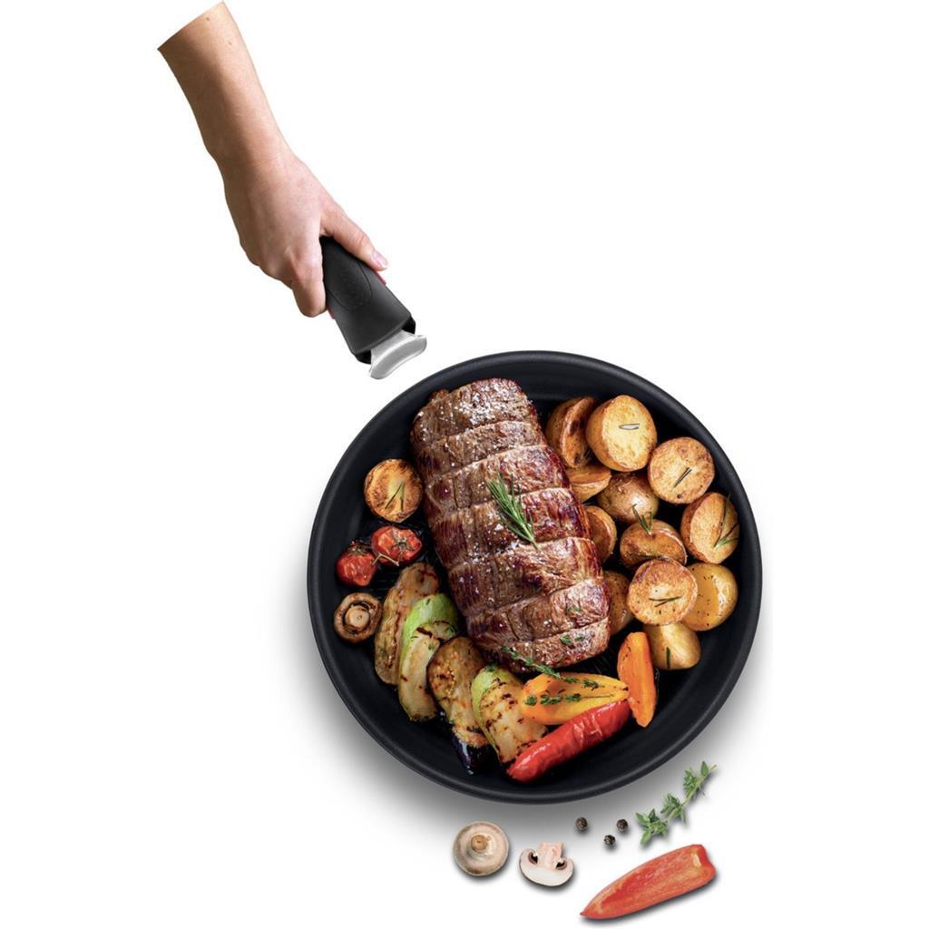Tefal koekenpan set 3-delig ( 24 28cm + handgreep)