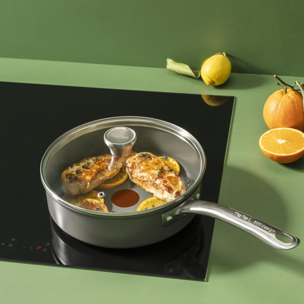 Tefal C42432 Renew+ Keramik-Kochtopf 24 cm mit Deckel