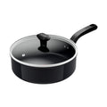 Tefal kookgerei tefal cook change keramisch hapjespan 24 cm pfas-vrij met deksel keramische antiaanbaklaag geschikt voor inductie