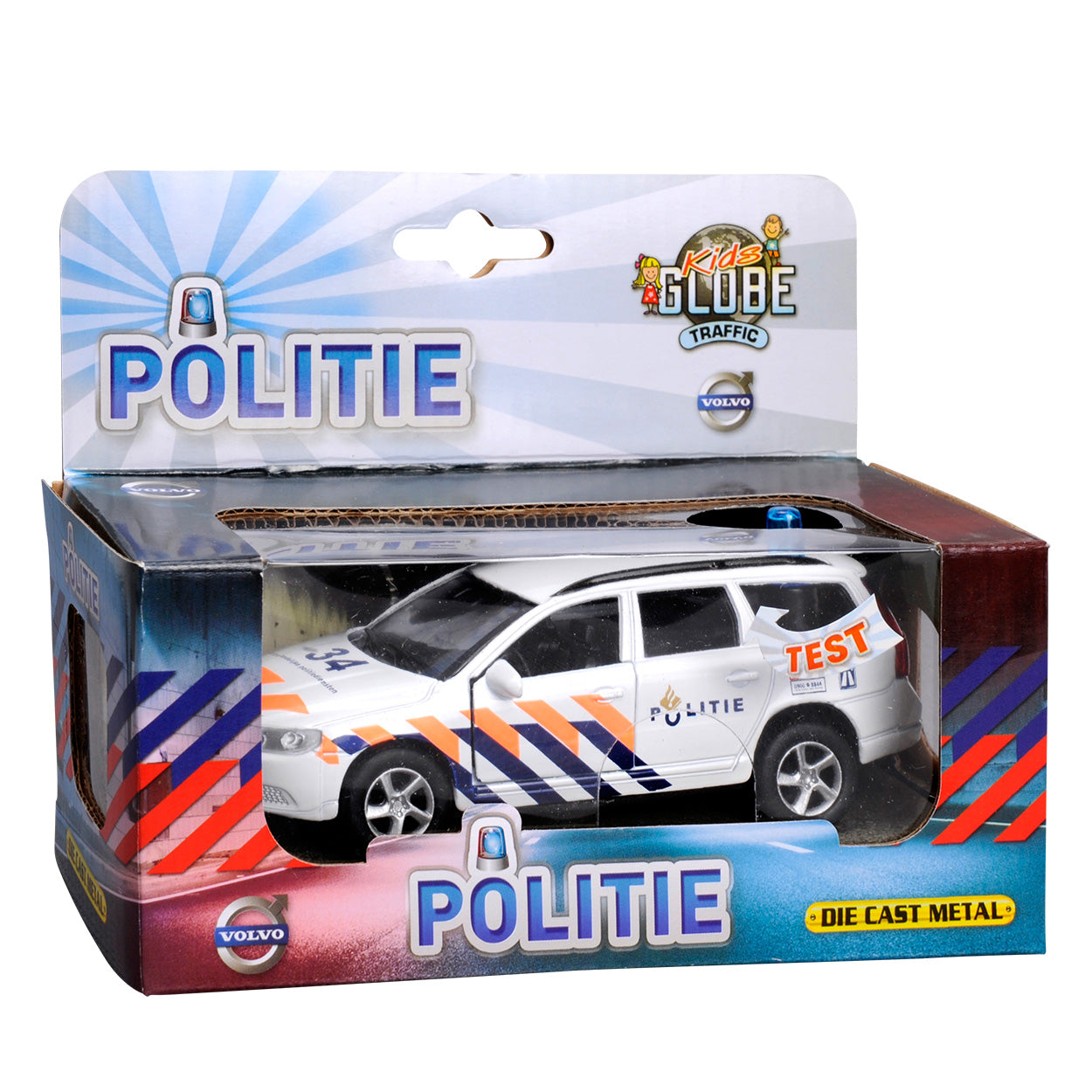 Kids Globe Polizei Volvo V70 mit Licht und Ton