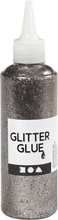 Creativ company glitterlijm zilver, 118ml