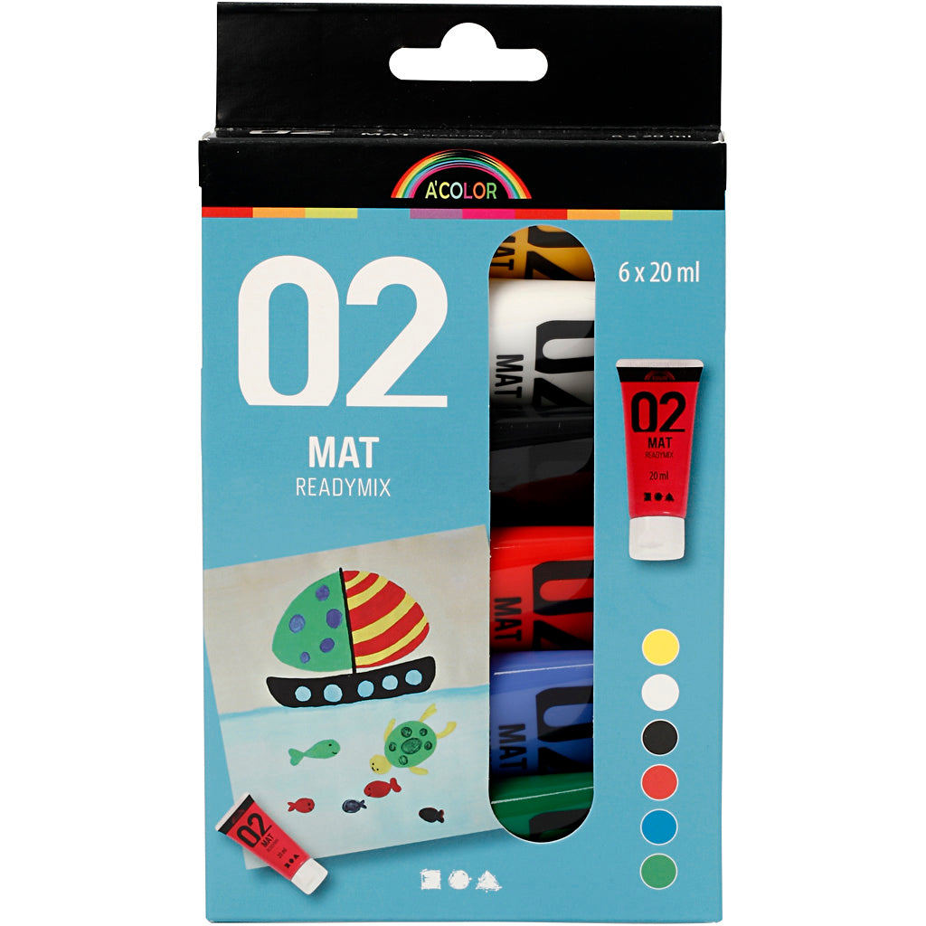 Http: www.cchobby.nl acrylverf-mat-standaardkleuren-6x20-ml-1-doos