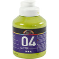Creativ company acrylverf glitter voor kinderen - lime groen, 500ml