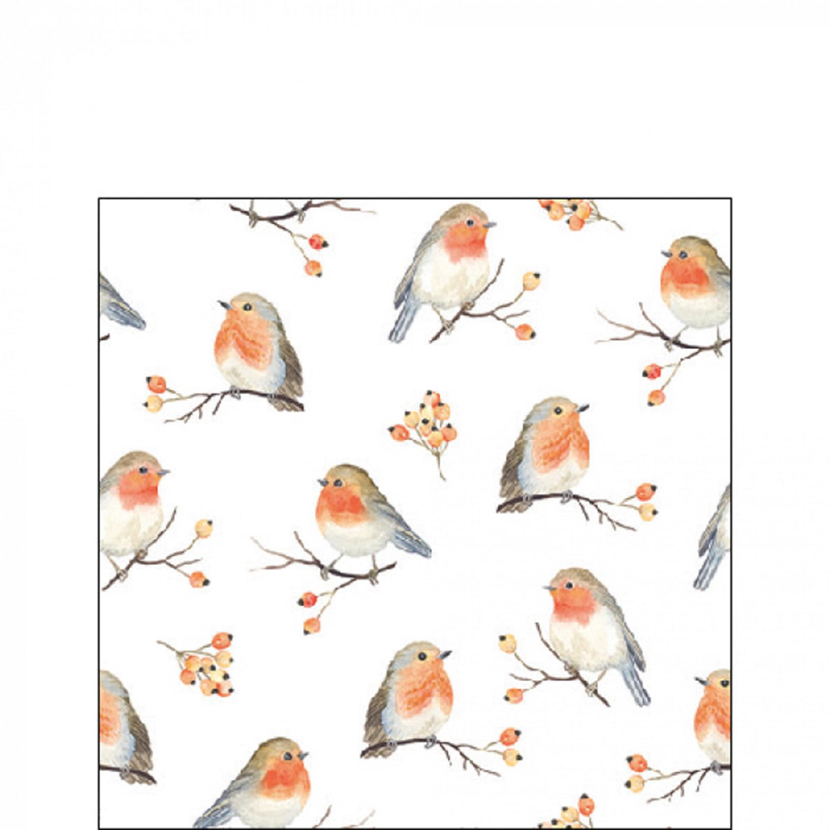 Ambiente servetten robin family 33x33cm