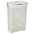 Waschbox im Curve-Stil, 40 l, elfenbeinfarben
