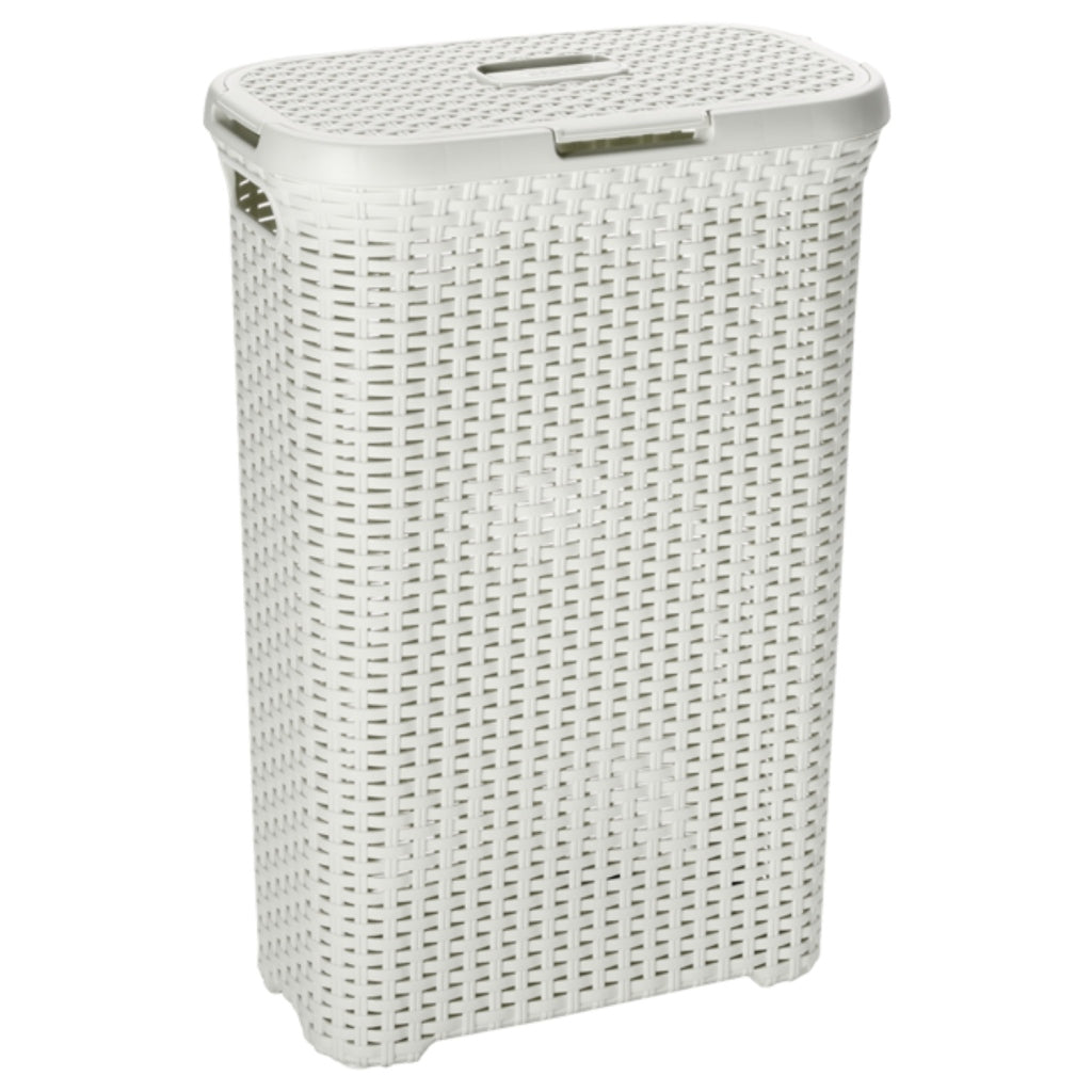 Waschbox im Curve-Stil, 40 l, elfenbeinfarben