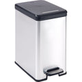 Curver Decobin Slim Treteimer 25L Metallic Schwarz