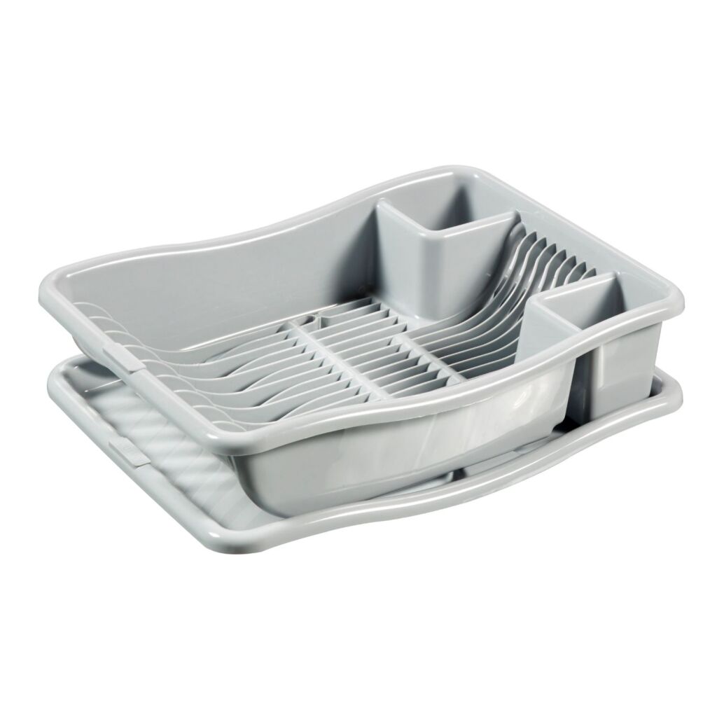 Curver Abtropfgestell mit Abtropfschale, grau