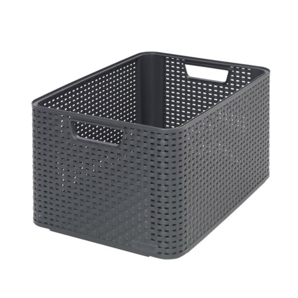 Curver style mand l stapelbaar antraciet