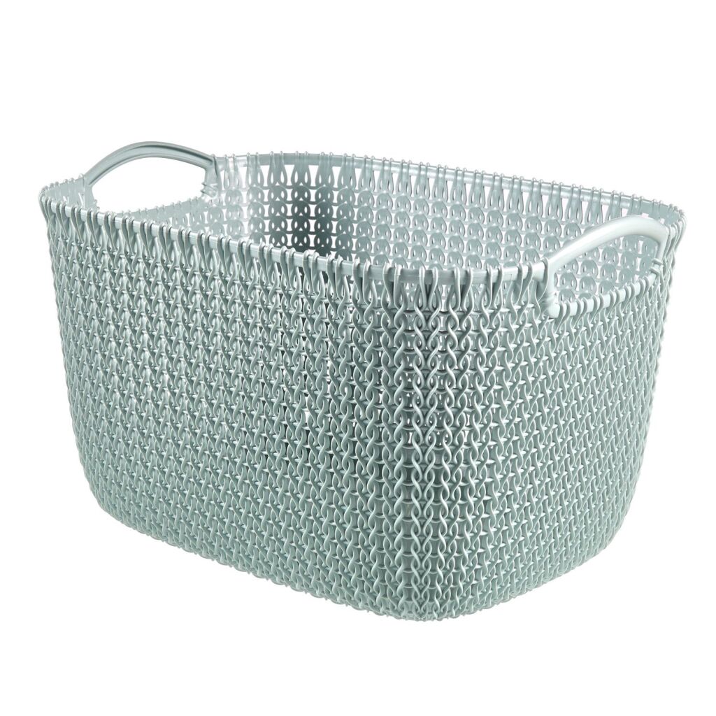 Curver knit opbergmand maat l 19 l blauw
